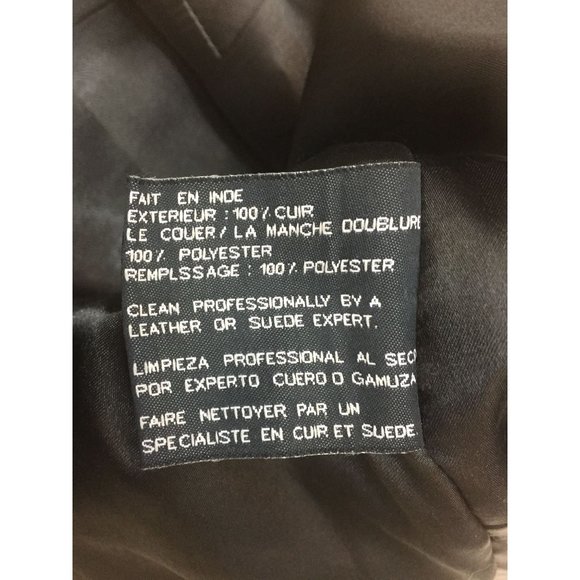 Women's Excelled Black Leather Jacket Size S - Picture 12 of 14